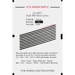 Mikasso Siyah Duvar Çıtası 1 Paket (50 Adet) 25 × 5 cm Dekoratif Duvar Çıtası Boyanabilir Mdf Ahşap Siyah - Çok Renkli