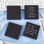 Mikasso Siyah Yapışkanlı Kare Not Kağıdı Postit 75X75 Siyah Postit 50 Yaprak 4 Adet Yapışkanlı Not Kağıdı - Çok Renkli