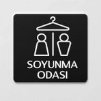 Mikasso Soyunma Odası Tabelası Ofis Yönlendirme Kapı Isimlik Sığınak Alanı Tabela