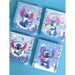 Mikasso Stitch Spiralli Ayraçlı Içi Baskılı Çırtlı Kapak Defter 1 Adet Karton Spiralli Çizgili Küçük Boy Çok - Çok Renkli