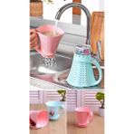 Mikasso Sürahi Pirinç Süzgeci Plastik Beyaz