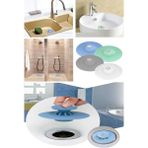 Mikasso Süzgeç Küvet Lavabo Banyo Süzgeci Gider Tıkacı Tıkaç Evye Tıpa Deri