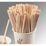 Mikasso Tahta Karıştıcı 100 Lü 1 Paket Çay-Kahve Karıştırıcı Plastik Kahverengi