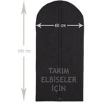 Mikasso Takım Elbise Kılıfı Gamboç 60X100 Siyah Tela Nonvoven Tela Siyah