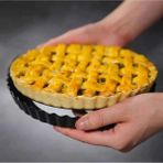Mikasso Tart Kalıbı 28 cm (Trt-28) Çelik Siyah