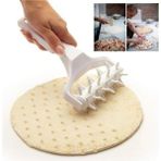 Mikasso Tart Pizza Hamur Şekillendirici Rulo Pratik Milföy Ruleti Plastik Beyaz