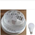 Mikasso Tavan Glop Armatürü Balkon Banyo Lambası ve 1 Adet LED Ampül Beyaz