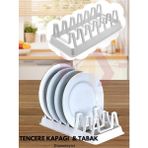 Mikasso Tencere Kapağı & Tabak Düzenleyici, Dolap Çekmece Içi Düzenleyici Aparat Beyaz, KP-166 Plastik 40 x