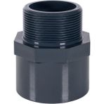 Mikasso Uh-Pvc Tek Taraf Dıştan Dişli Redüksiyonlu Adaptör Ø63X2"-PN16