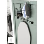 Mikasso Ütü Düzenleyici Ütü Masası Tutacağı Ütü Sepeti Çamaşır Odası Organizer Banyo Duvar Askısı Metal Siya