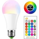 Mikasso Uzaktan Kumandalı Renk Değiştiren Ampul Rgb 9W Beyaz Dahil 16 Renkli