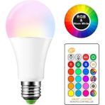 Mikasso Uzaktan Kumandalı Renk Değiştiren Rgb LED Ampül 9W 16 Renk - Çok Renkli