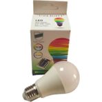 Mikasso Uzled 10W A60 E27 Rgb Kumandalı Renkli LED Ampul - Çok Renkli