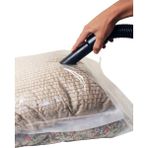 Mikasso Vakumlu Saklama 50X70 Hurç Set Yastık ve Yorgan Hurcu Kıyafet Hurcu Large Plastik Turuncu