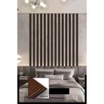 Mikasso Venge Duvar Çıtası 1 Paket (50 Adet) 25 × 5 cm Dekoratif Şerit Duvar Çıtası Boyanabilir Mdf Ahşap Me - Çok Renkli