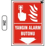 Mikasso Yangın Alarm Butonu Uyarı Ikaz Levhası