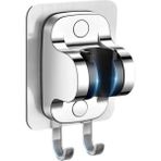 Mikasso Yapışkanlı Duş Başlığı Tutucu , Ayarlanabilir Su Geçirmez Yapışkanlı Mafsal Chrome Metalik Krom
