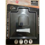 Mikasso Yapışkanlı Kare Havluluk Siyah DC-5086 Metal Siyah Tr