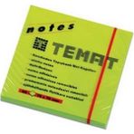Mikasso Yapışkanlı Not Kağıdı 75X75 mm Fosforlu Yeşil Yapışkanlı Post-It Yapışkanlı Not Kağıdı - Çok Renkli