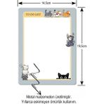 Mikasso Yaramaz Kediler Yaz Sil Buzdolabı Notluk Alışveriş Listesi Manyetik Metal Magnet To Do List Kalem He - Çok Renkli