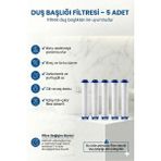 Mikasso Yedek Duş Başlığı Filtresi (5 Adet) – Kireç, Pas ve Tortu Önleyici Çok Renkli Tericotton