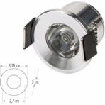 Mikasso Yıldız Satin Gömme Spot Armatürü CT-5270 S 6400 K (Beyaz Işık) - Çok Renkli