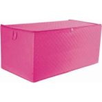 Mikasso Yorgan Hurcu – Fermuarlı, Büyük Boy, Kumaş Hurç Saklama Çantası - 100X50X40 Tela 76 x 44 Pembe Tr