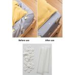 Mikasso Yorgan Kılıfı Sabitleme Nevresim Klips Takımı Pulları ve Kılçıkları Plastik 10 x 15 Beyaz