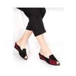 mikay shoes Hakiki Deri Kadın Şık Ev Terliği