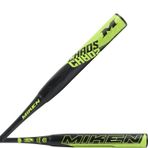Miken Özel 2021 Chaos All Association Slowpitch Softball Yarasa, 14 inç namlu uzunluğu, 34 inç, 783 g, Siyah/Optik Sarı