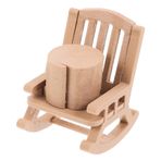 Mikikit 1 Takım Minyatür Plastik Sallanan Sandalyeler Dollhouse Mobilya Mini Bebek Masa Modeli Vintage Mini Sandalye Ve Masa Dollhouse Aksesuarları Ve Dekorasyon