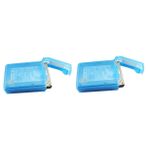 Mikikit 2 Adet 3.5 Inç Hdd Darbeye Dayanıklı - Statik Depolama Tankı Kutusu Kasa Polipropilen Plastik 16.2x11.1x3.5cm Etiket Hazır