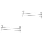 Mikikit 2 Adet vantuzlu havlu askısı havluluk mutfak askısı banyo organizer Mutfak aksesuarı Havlu rafı yapıştırıcı Dağıtıcı Jel banyo havlusu tutacağı havlu tutacağı duvar Paslanmaz çelik