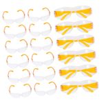 Mikikit 24pcs Çocuk Güvenlik Goggles Çocuklar Için Clear Lens Lab Gözlükleri Bilim Deneyleri Için Koruyucu Gözlük Açık Hava Etkinlikleri