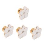 Mikikit 4 Beş Petal Çiçek Sapı Çekmece Topuzu Dresser Çekmece Kolu Metal Çekme Çinko Alaşımı Topuzu Kabine Topuzu Mobilya Kolu Küçük Kapı Tokmağı Dolap Kapı Topuzu Kapı Çekme Kolu