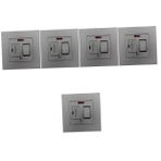 Mikikit 5 Adet anahtar paneli Fikstür kapalı çıkış duvar dekoratif neden olmuş elektrik Anahtar Şalteri Anahtarlı Şalter Egzoz fanı anahtarı Anahtar parçası yenisiyle değiştirme bilgisayar