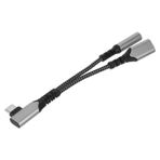 Mikikit laptop aksesuarları Laptop bilgisayar aksesuarı c tipi kulaklık adaptörü aux için USB c usb şarj adaptörü USB c kulaklık adaptörü usb'den 3,5 mm jak ses adaptörüne alüminyum alaşım