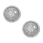 Mikinona 1 Set Boot Stickers Araba Marşı Bling Araba Iç Start Button Cover Dekoratif Araba Motor Start Stop Button Stickers Car Engine Start Stop Button Cover Zamak Gümüş