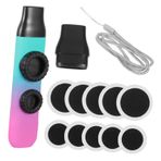 Mikinona 1 Takım Çift Delik Kazoo Kızlar Için Çocuk Gitarı Gitar Ortakları Kazoos Çocuklar Aletleri Profesyonel Kazoos Ip Kazoo Alüminyum Alaşım Toplu Yüksek Teknoloji Ürünü Plastik Malzeme