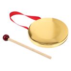Mikinona 1 Takım Vurmalı Çalgı Hafta Zili Metal Gong Enstrümanı Enstrümanlar Çin Vurmalı Çalgı Tokmak Ile Gong Ziller Opera Gong Müzikal Vurmalı Çalgı Zen Masa Gongu El Tipi Çocuk Asya
