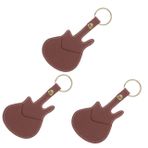 Mikinona 3 Parça Gitar Seçim Seti Gitar Seçim Çanta Gitar Seçim Kabı Gitar Seçim Tutucu Anahtarlık Ukelele Kapo Gitar Seçim Sahipleri Gitar Seçtikleri Tutucu Dava Elektro Gitar Deri
