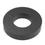 Mıknatıs, 80x40x15 Büyük Ferrit Halka Seramik Mıknatıs Magnet