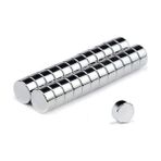 Mıknatıs Avm Ø5x3 mm Yuvarlak Küçük Mıknatıs - 5 mm x 3 mm - Neodyum - 25 Adet - Gümüş