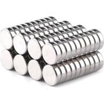 Mıknatıs Avm Ø6x2 mm Neodyum Yuvarlak Disk Magnet - 100 Adet - Gümüş