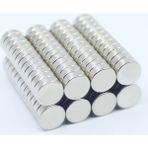 Mıknatıs AVM Yuvarlak Güçlü Neodyum Mıknatıs Çap 8 mm Kalınlık 3 mm (8x3 mm) - 20 Adet - Gümüş
