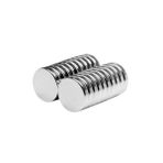 Mıknatıs AVM Yuvarlak Neodyum Mıknatıs Disk D10x2 mm (50`li Paket) - 50 Adet - Gümüş