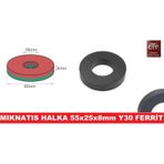 Mıknatıs Halka Ferrit 55Mm X D25Mm X 8Mm 20 Adet