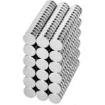 Mıknatıs Market 150 Adet 6 x 2 mm Yuvarlak Güçlü Neodyum Mıknatıs Çap 6 mm Kalınlık 2 mm - Gümüş