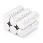 Mıknatıs Market 20 Adet 9 x 3 mm Yuvarlak Güçlü Neodyum Mıknatıs Çap 9 mm Kalınlık 3 mm - Gümüş