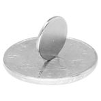 Mıknatıs Market 25 Adet 12 x 1,5 mm Yuvarlak Güçlü Neodyum MıknatısÇap 12 mm Kalınlık 1,5 mm - Gümüş